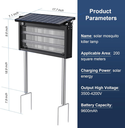 17.7 * 9.8 * 7.1in Bug Zapper Outdoor - Mosquito Repellent Outdoor Patio