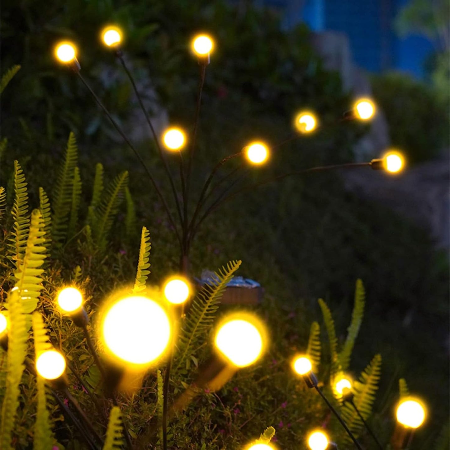 Title: Solar Firefly Garden Lights – 4 Pack (10 LED Warm White)