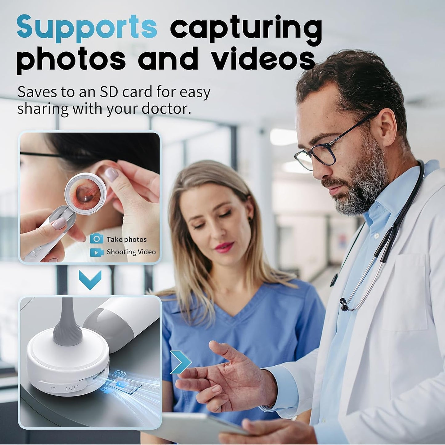 1080P HD Otoscope Ear Camera for Family