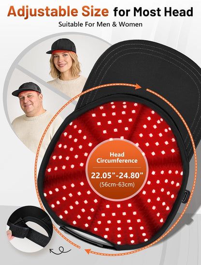 Red Light Therapy Cap for Hair Regrowth Treatment