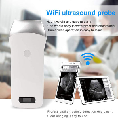 Portable Wireless Veterinary Ultrasound Scanner for Pregnancy Diagnosis – Handheld Probe Compatible with iOS & Android, for Pigs and Sheep