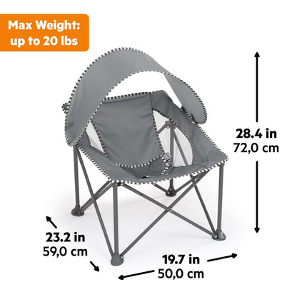 Portable Baby Travel Chair with UPF 50+ Canopy