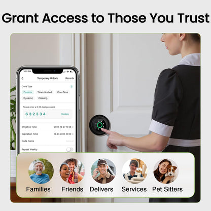 GHome Smart Door Knob with Keypad 4-in-1 Unlock Ways