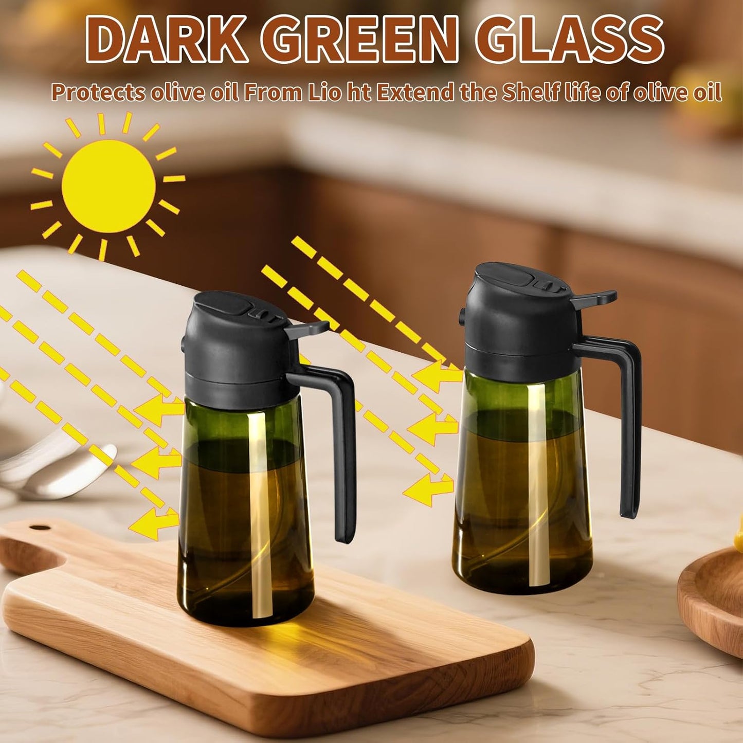 Olive Oil Dispenser and Oil Sprayer