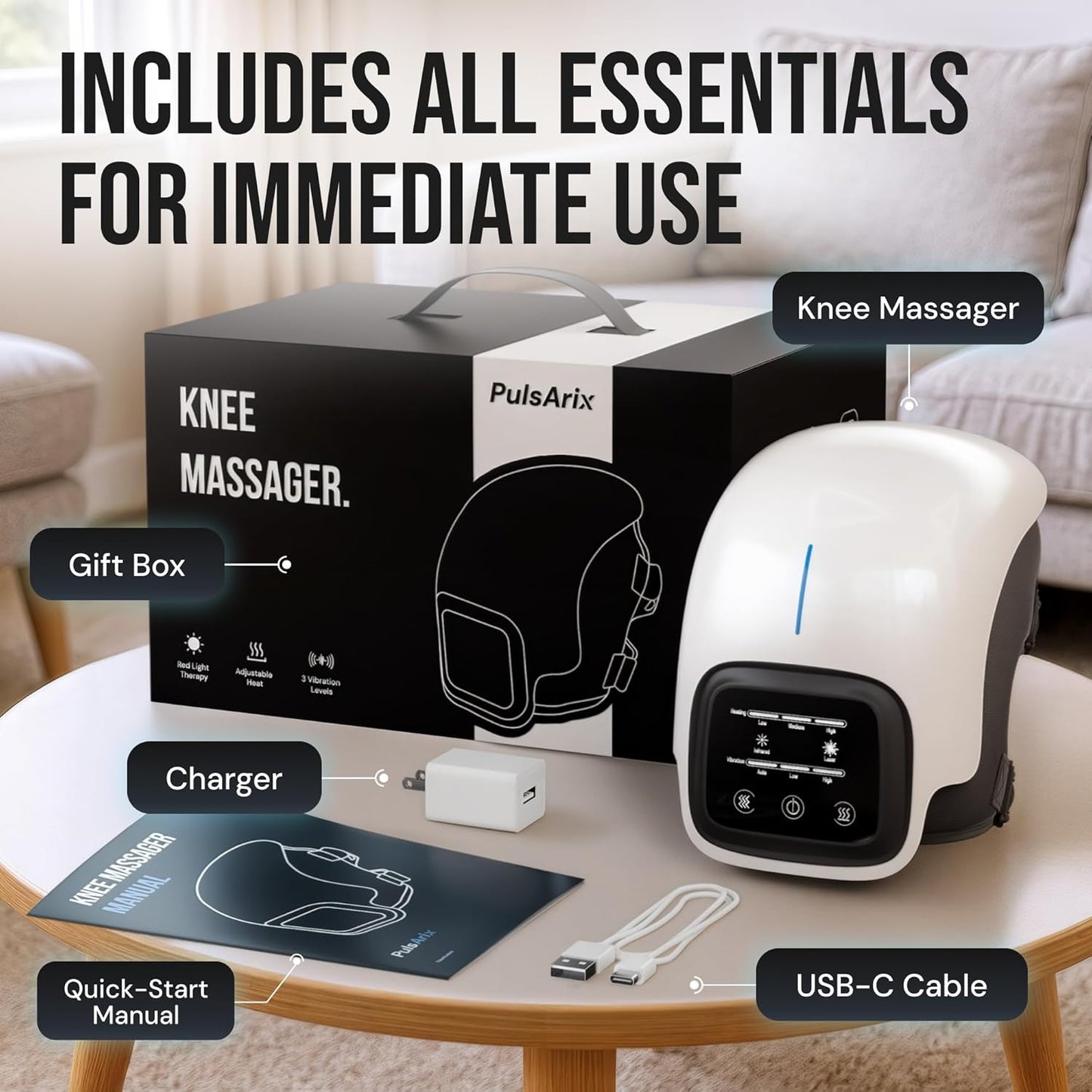 KneeRelief™ Smart Heated Knee Massager