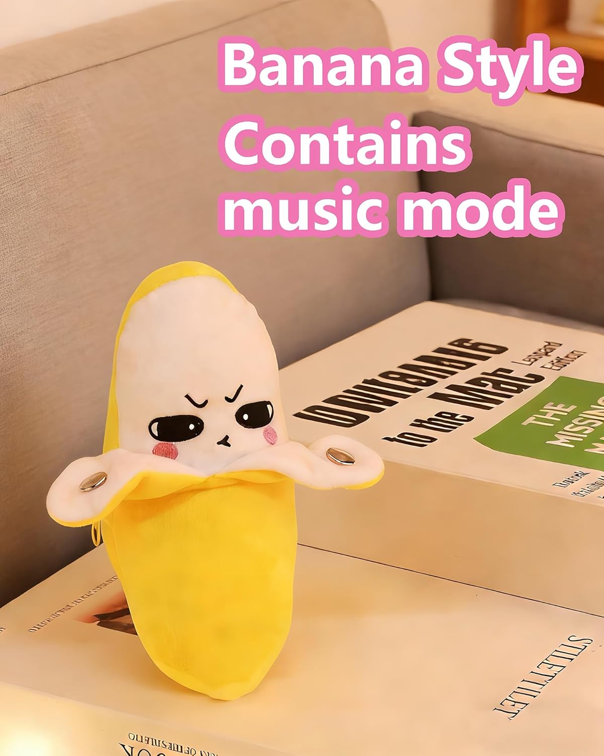 Baby Musical Sensory Toy – Interactive Plush Toy with Sounds & Music (Yellow Banana)