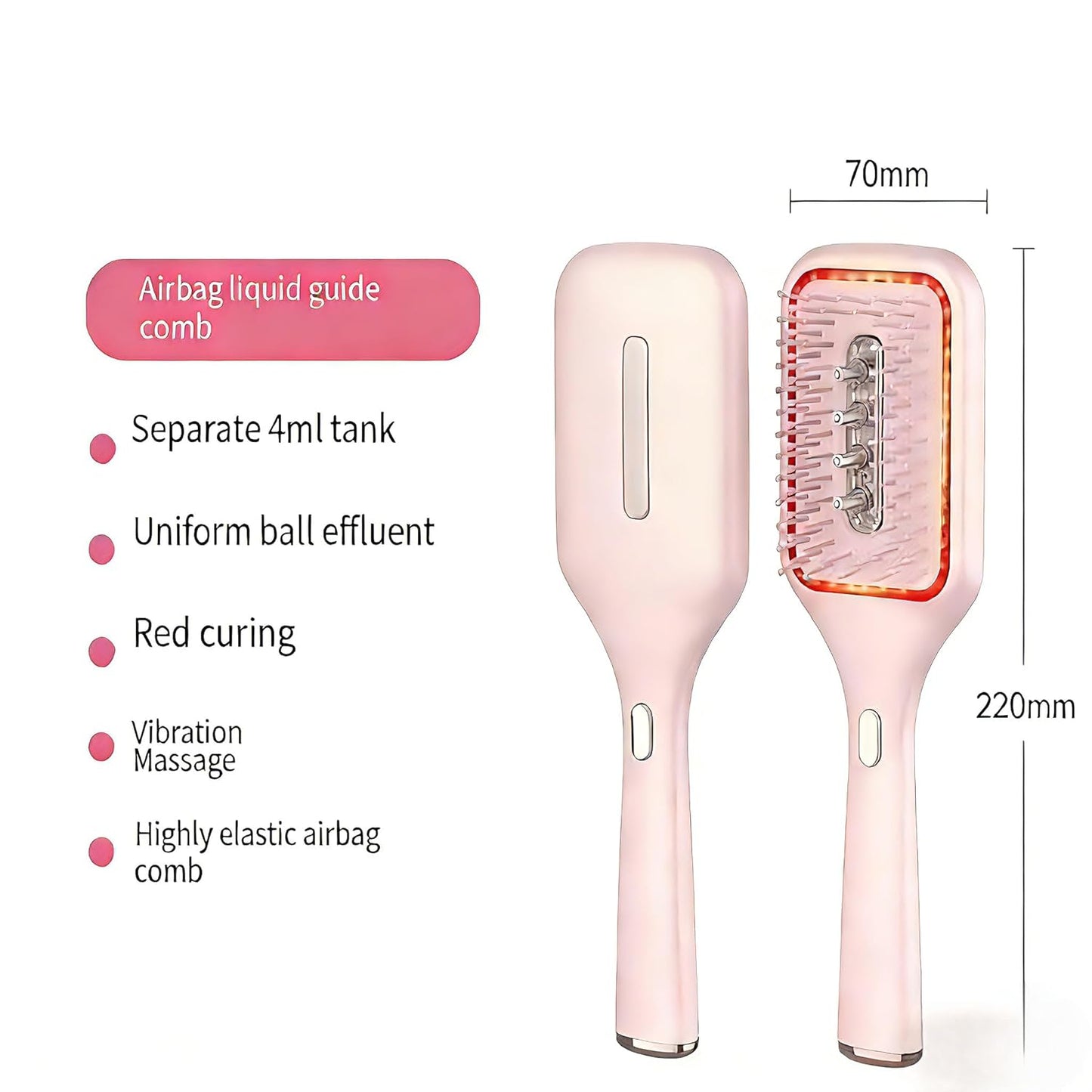 Hair Brush with Scalp Oil Dispenser, Gift for women and men