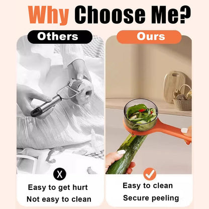 PeelMate™ Mess-Free Kitchen Peeler with Built-In Storage Box