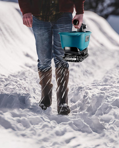 Cordless Salt Spreader for Makita 18V Battery – Handheld Lawn & Garden Fertilizer Spreader for Grass Seed, Fertilizer, Rock Salt & Ice Melt (Battery Not Included)