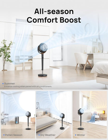 Oscillating Tower Standing Fan for Bedroom