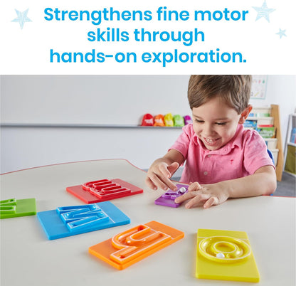 Alphabet Marble Tracing Boards – Lowercase Letter Learning Set for Preschool & Kindergarten