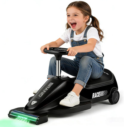 Kids Ride-On Go Kart with Vacuum Function – 12V Electric Car for Toddlers