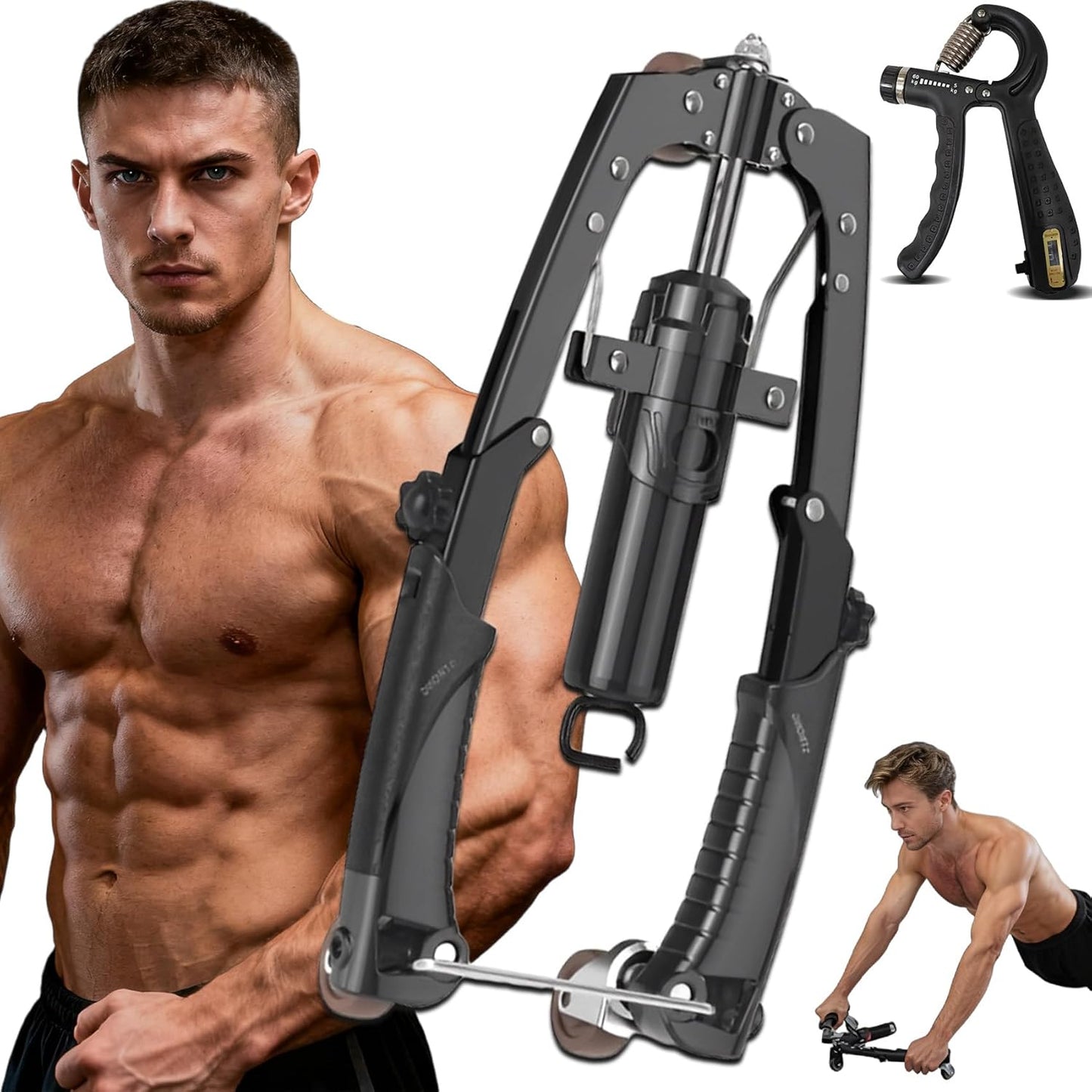 Adjustable Resistance Chest & Upper Body Strength Trainer