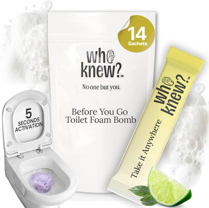 Who Knew? Toilet Bombs - 14 Citrus Scent Potty Mints Sachets