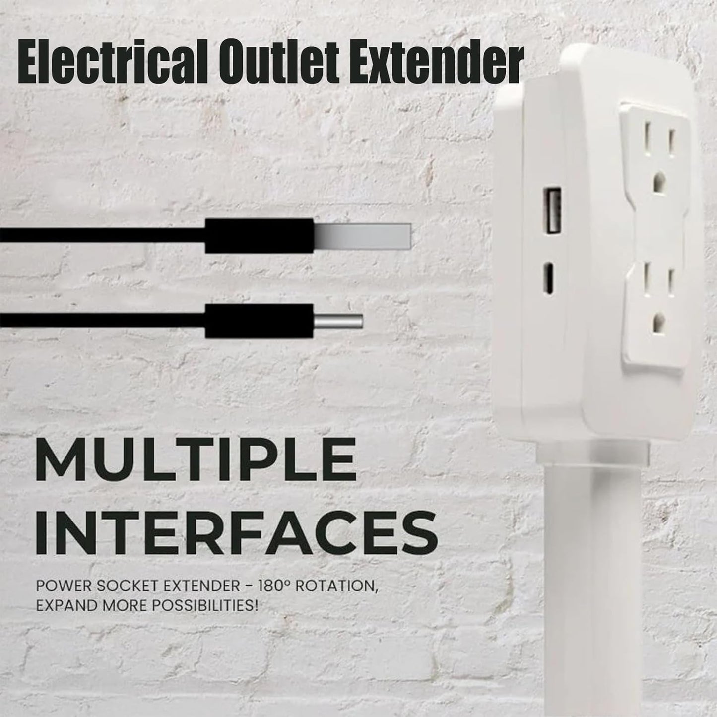 FlexCharge Rotating Outlet Extender