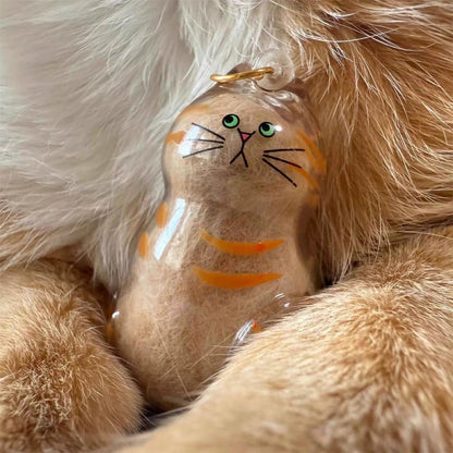 4pcs Cat Hair Collection Bottle Keychain, Pet Memorial Accessory