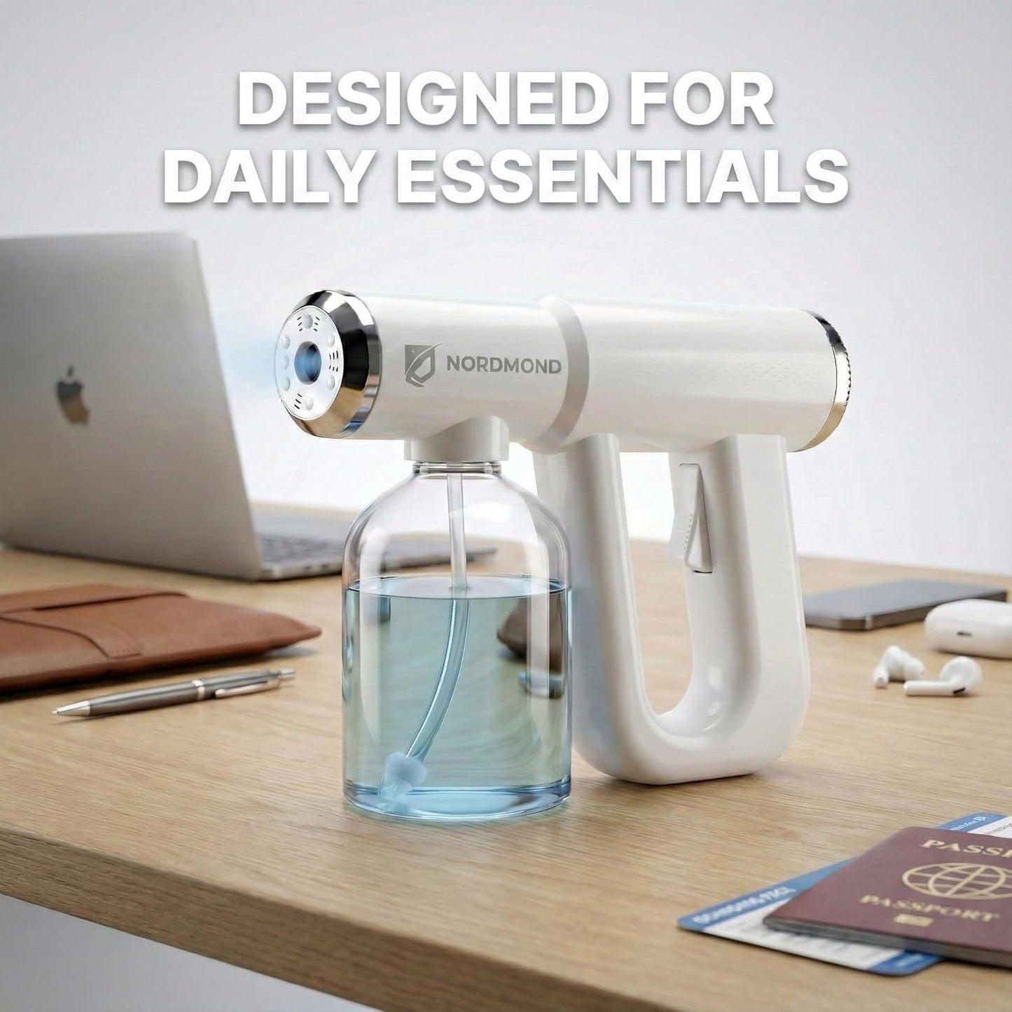 Professional Disinfectant Fogger Machine – Rechargeable ULV Nano Steam Sanitizer Sprayer with Blue Light V2