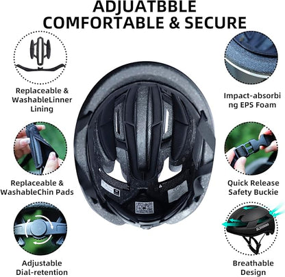 Smart Bike Helmet with Intelligent App Control & Built-In Safety System