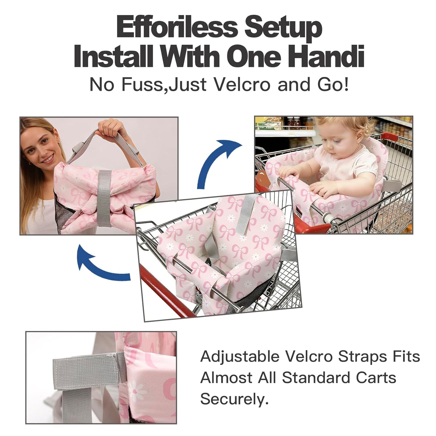 Padded Shopping Cart Cover for Baby & Toddler