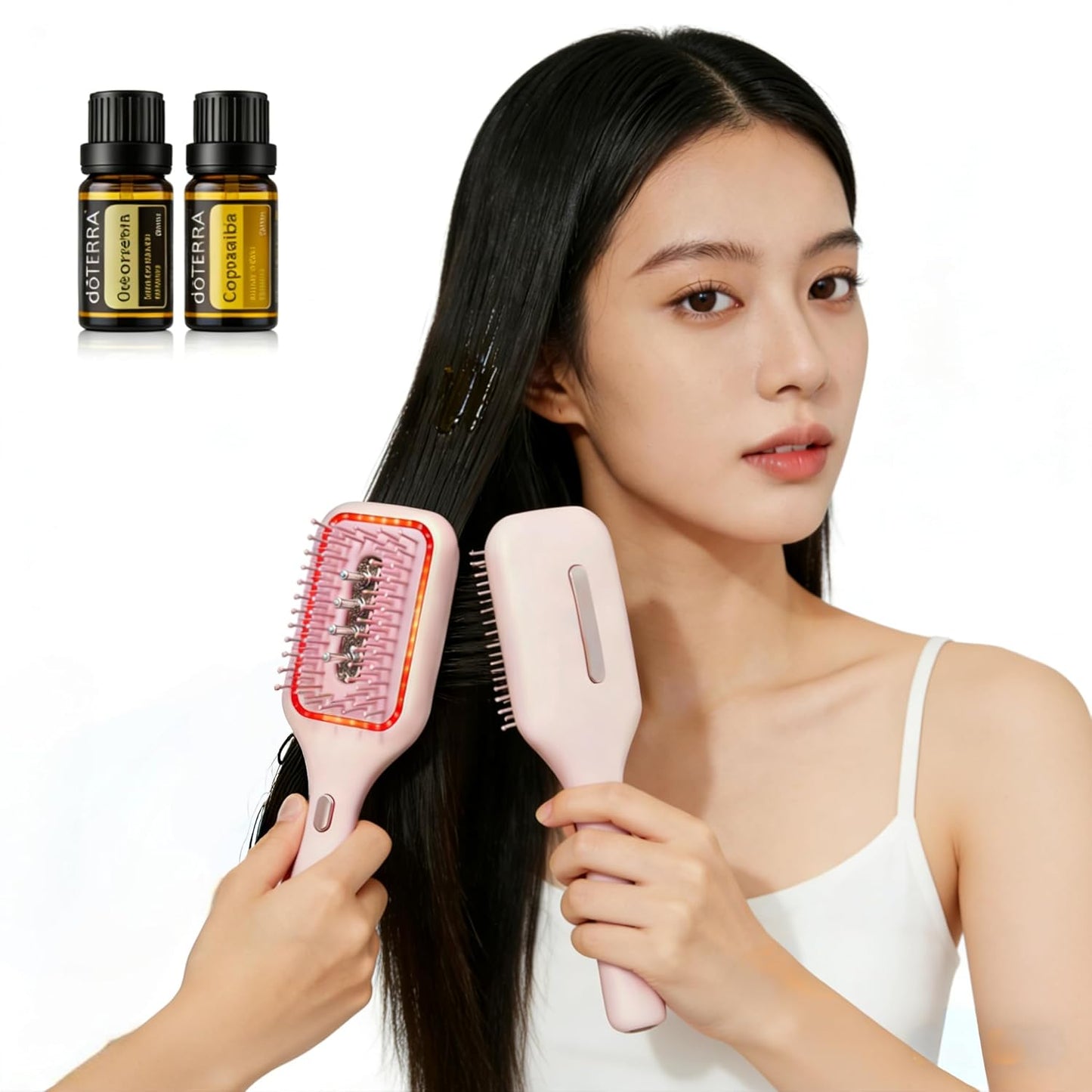 Hair Brush with Scalp Oil Dispenser, Gift for women and men