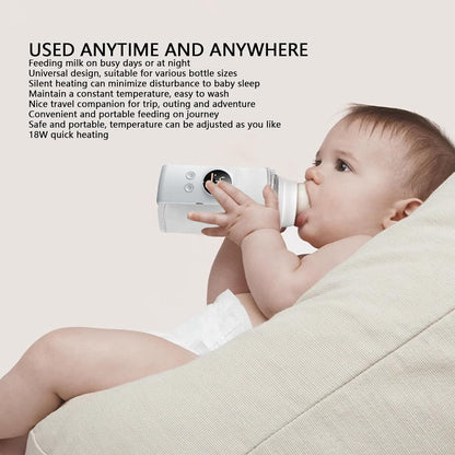 Portable USB Baby Bottle Warmer with Adjustable Temperature – Fast Heating for Home & Travel (Style 1)