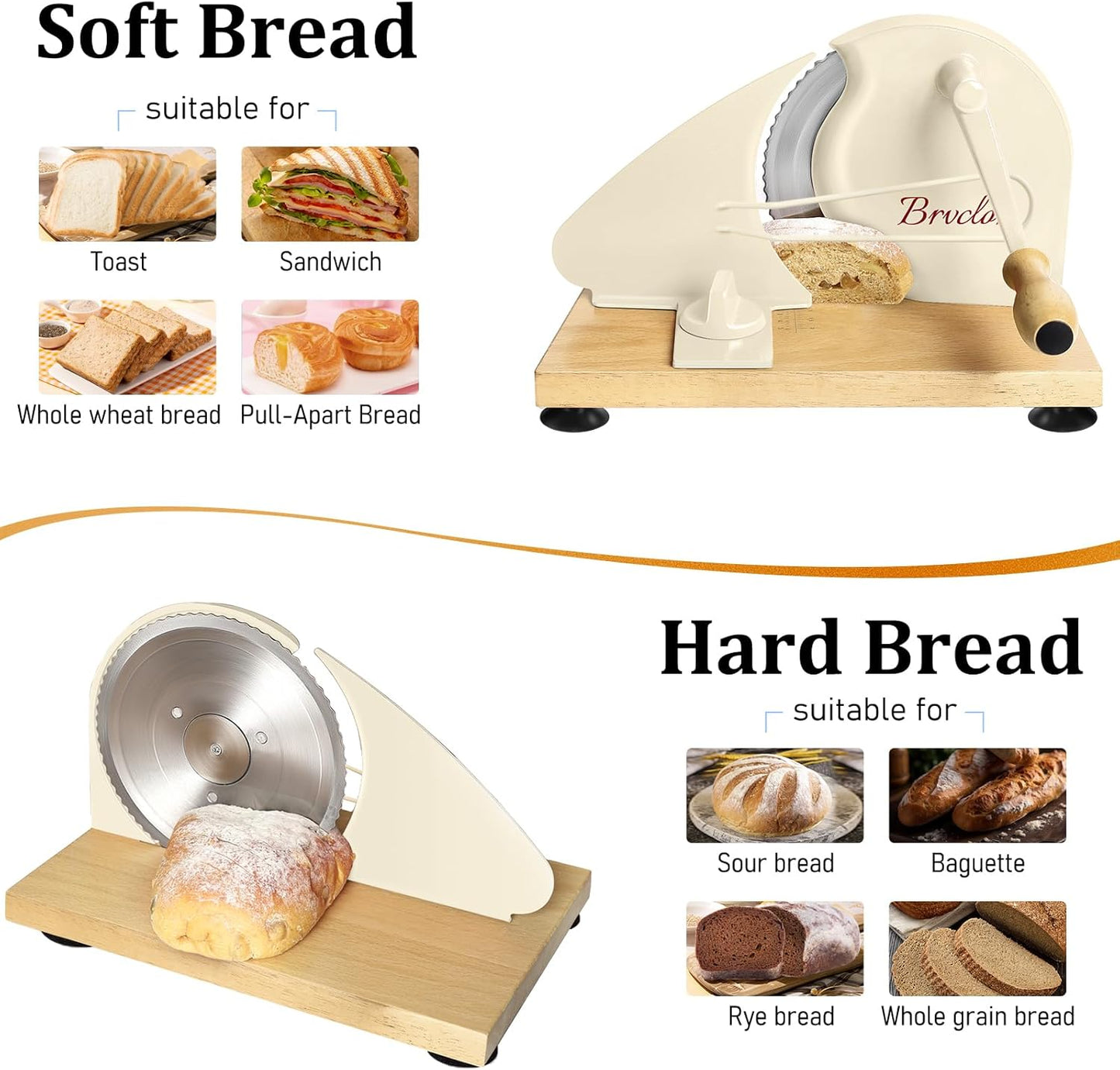 Manual Bread Slicer for Homemade Sourdough Bread,