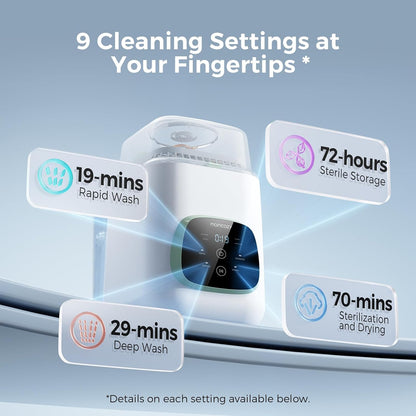 Baby Bottle Washer, Sterilizer & Dryer – All-in-One Cleaning Machine