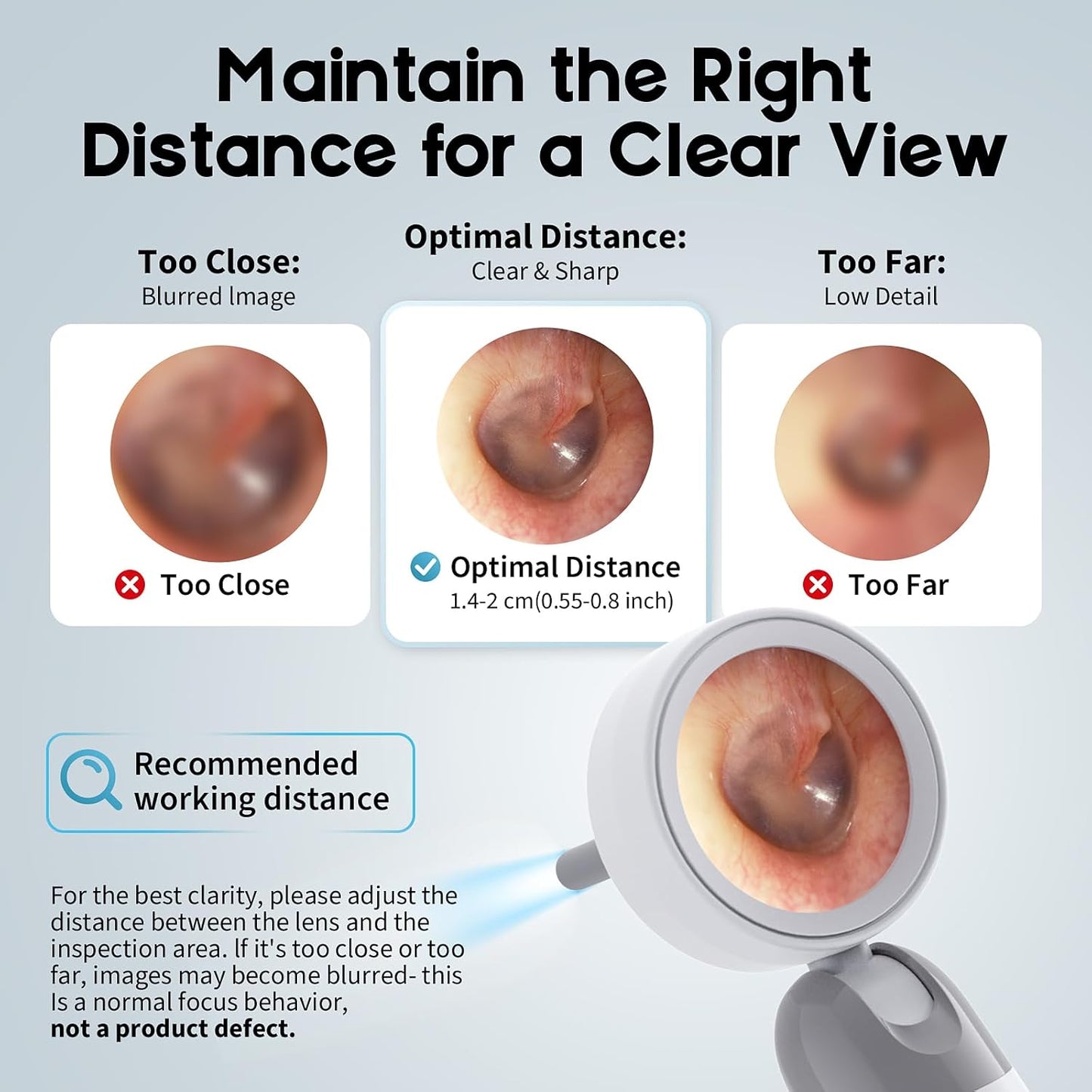 1080P HD Otoscope Ear Camera for Family