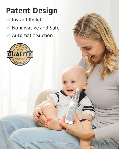 Electric Baby Nasal Aspirator – Gentle Nose Cleaner with Music & Light