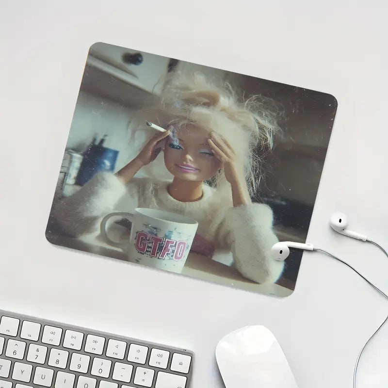 Funny Face Mouse Pad – Anti-Slip Office & Gaming Mouse Pad Desk Gift