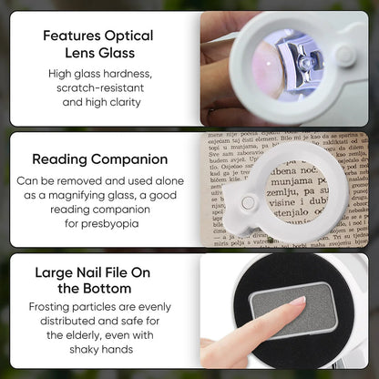 Magnifying Nail Clippers with LED Light