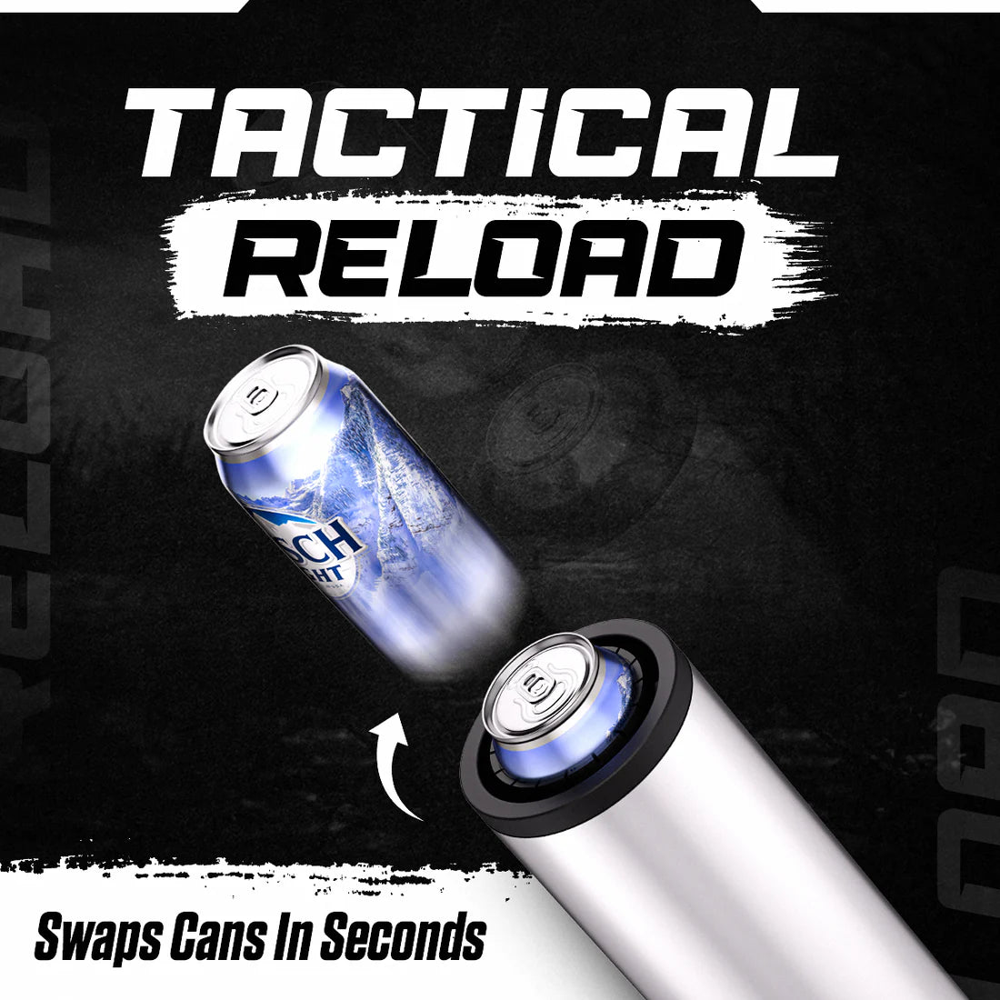 Stainless Steel Double Tactical Reload Can Holder