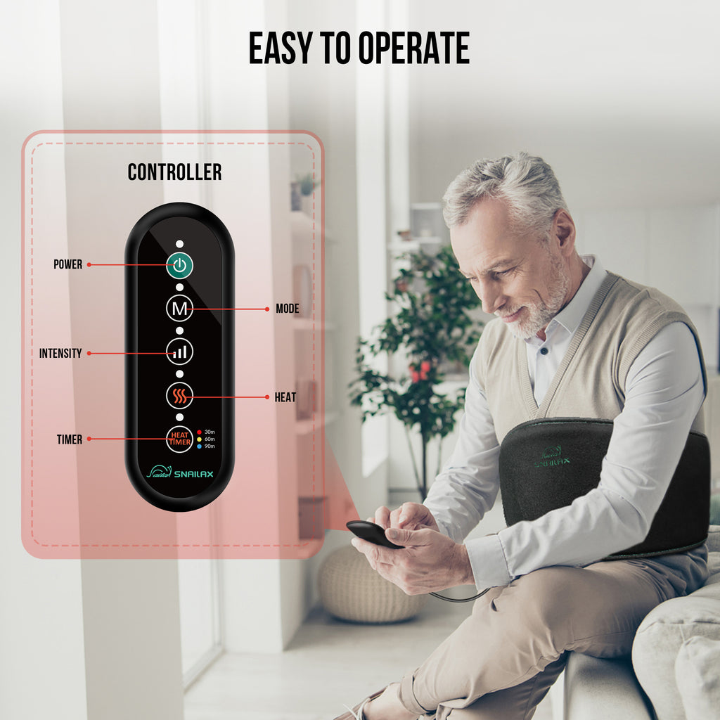 Vibration Massage Belt for Back Pain Relief with Heat