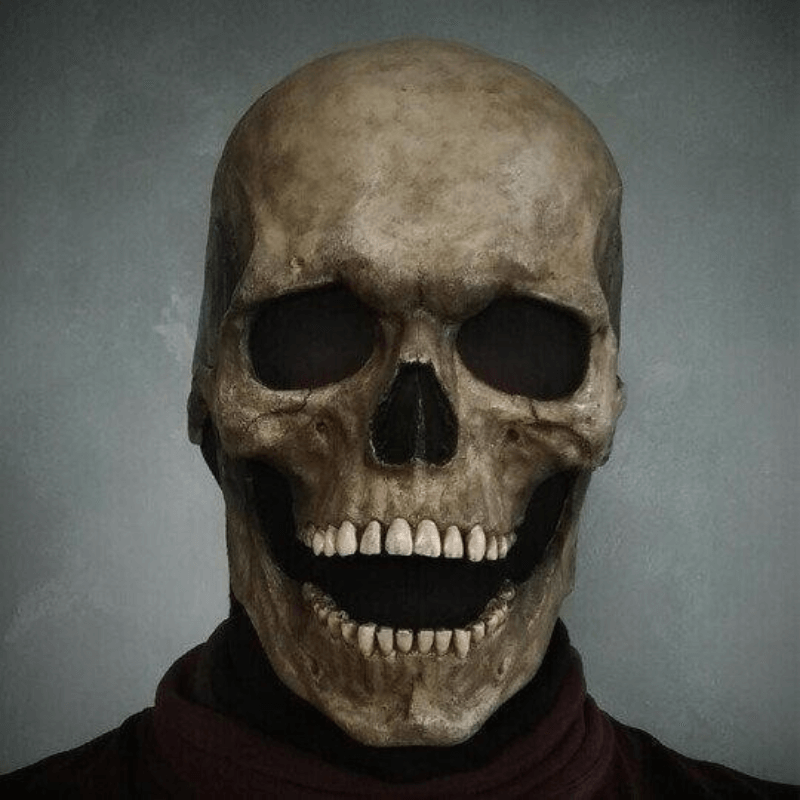 SkullMask™ Full Head Skull Mask with Movable Jaw