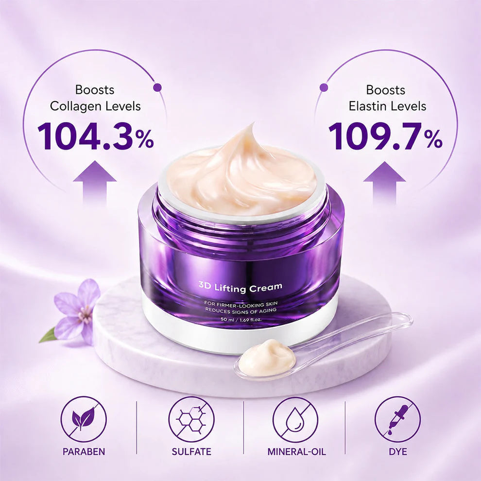 3D Lifting Facial Night Cream – Advanced Korean Skin Care (1.7 fl oz)