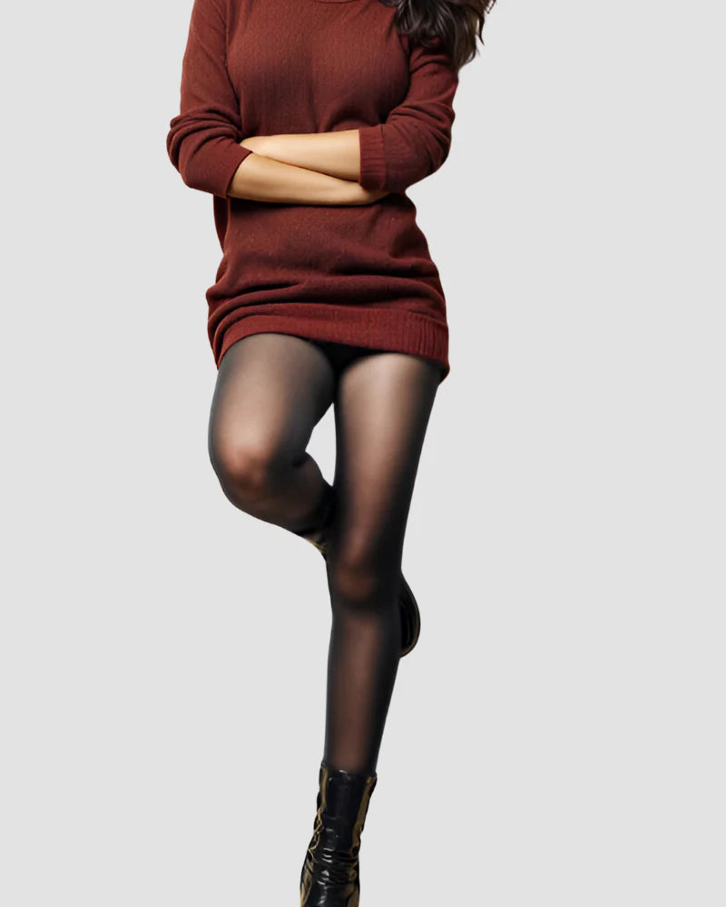 Translucent Fleece Lined Tights