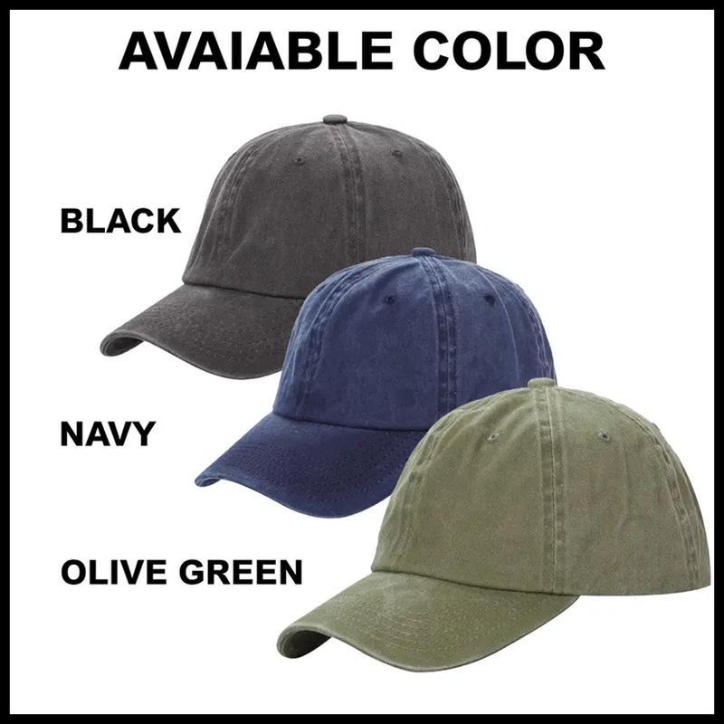 Too Old to Care” Washed Dad Hat – Pigment-Dyed Low Profile Baseball Cap, Perfect Gift for Dad