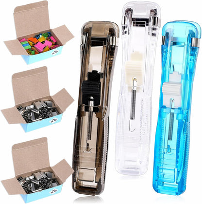 Vin Beauty 3Pcs Paper Clip Dispenser, 150 Pcs Paper Clam Clip