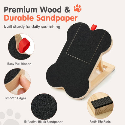 Dog Nail Scratch Board with Treat Dispenser