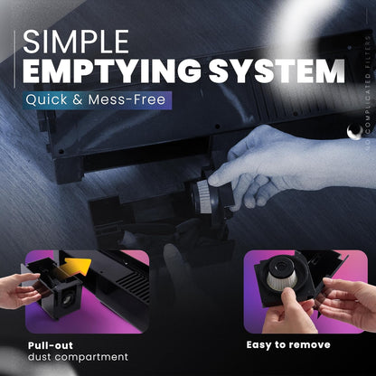 Under-Counter Toe Kick Automatic Vacuum System