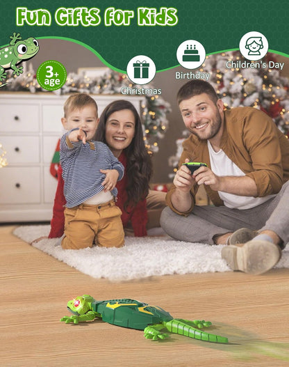 Wall Climbing Lizard RC Toy – Remote Control Gecko Robot That Crawls on Walls, Floors & Ceilings, Electric Wall Crawler Lizard Car, Cool Gift for Kids Boys Girls Ages 3–10+ (Birthday & Christmas Toy)