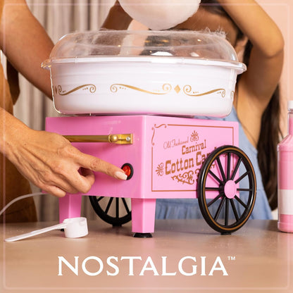 SweetSpin Cotton Candy Maker – Countertop Cotton Candy Machine with Reusable Cones & Sugar Scoop