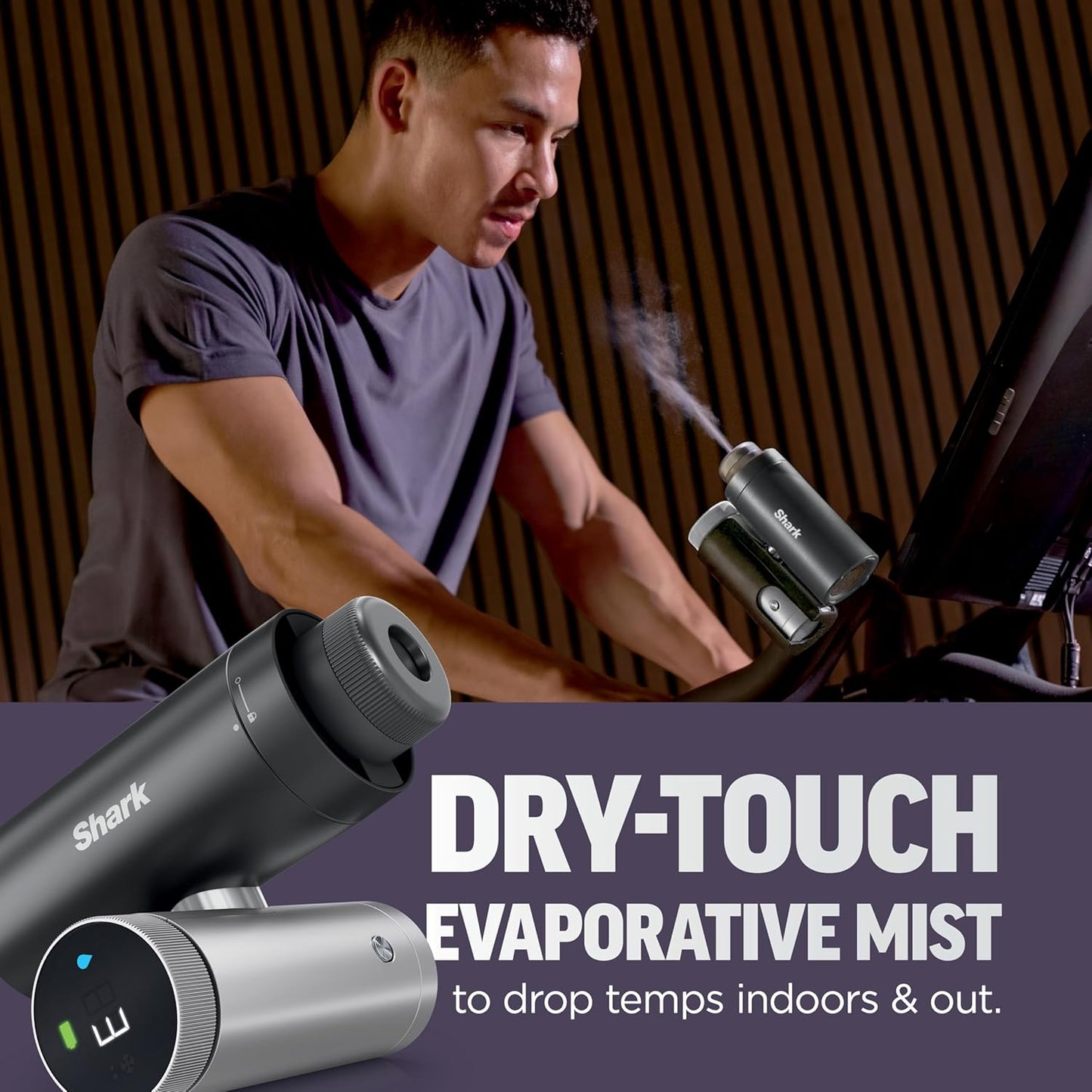 2-in-1 Portable Cooling Fan with Dry Mist Spray
