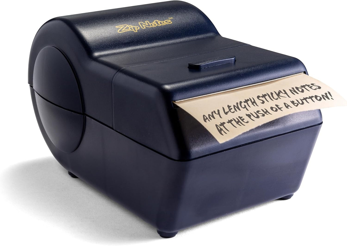 Zip Notes Administrator Sticky Note Dispenser & Holder, High-Capacity Desktop Organizer for School, Office & Home, Dark Blue (4.1" x 3.6" x 6.5")
