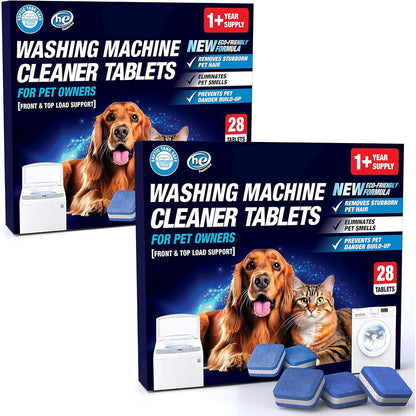 Washing Machine Cleaner Pro Tablets for Pet Owners