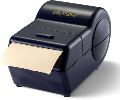 Zip Notes Administrator Sticky Note Dispenser & Holder, High-Capacity Desktop Organizer for School, Office & Home, Dark Blue (4.1" x 3.6" x 6.5")