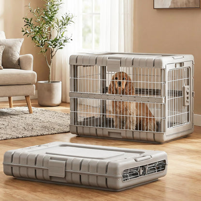 FoldPaws™ 28" Collapsible Rolling Dog Crate