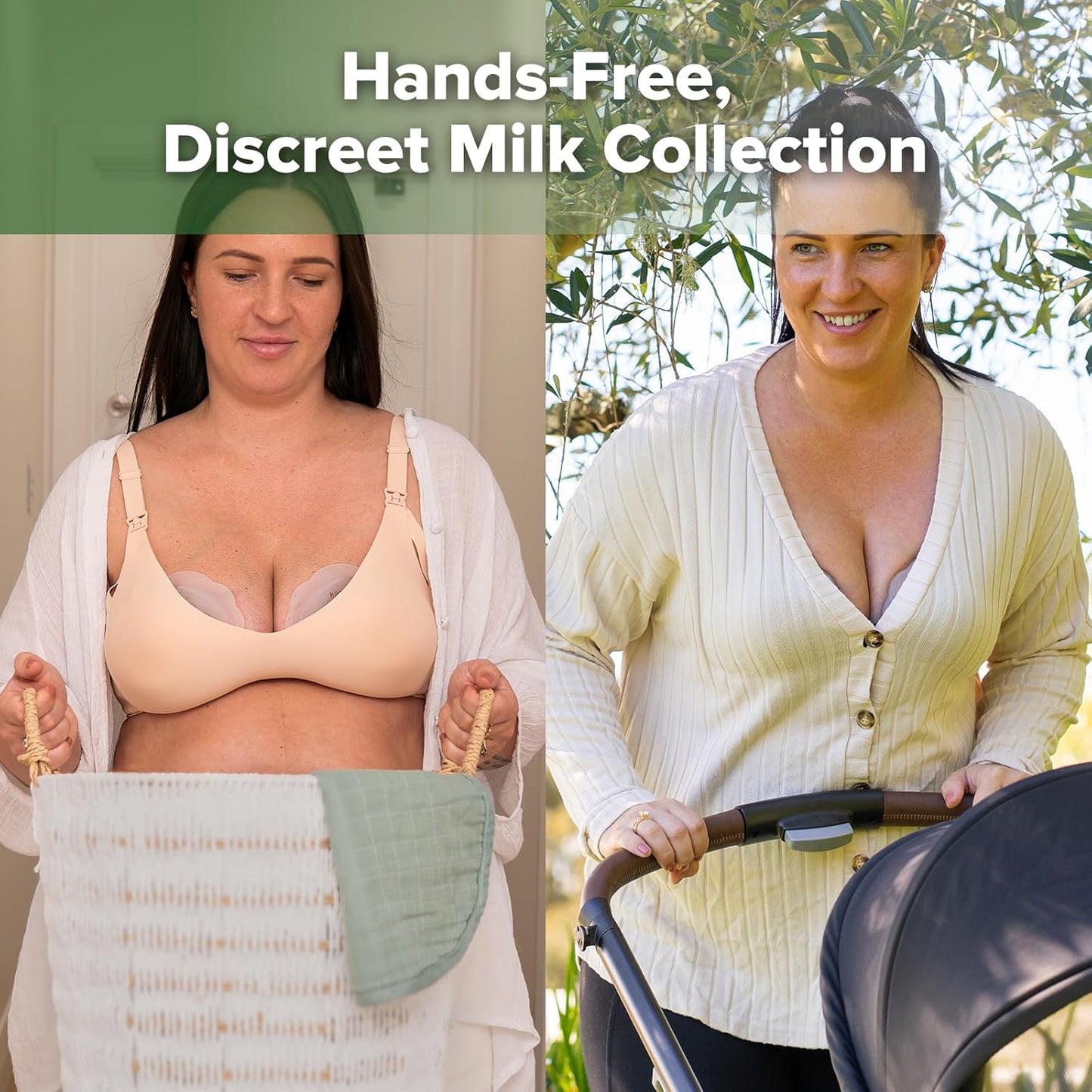 Silicone Breast Milk Collector – Leak Catcher for Breastfeeding Moms 2PCS