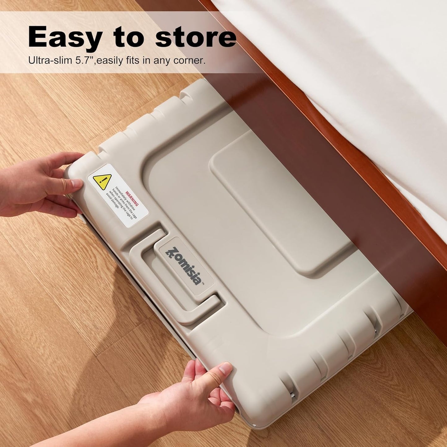 FoldPaws™ 28" Collapsible Rolling Dog Crate