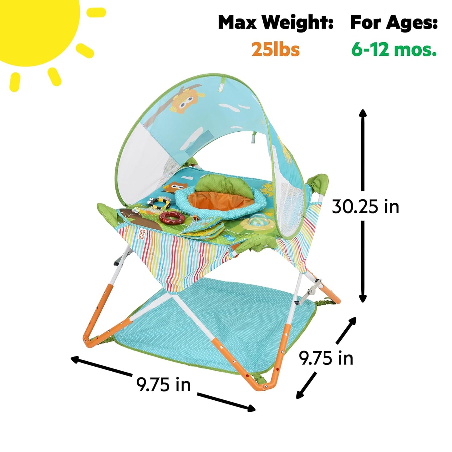 Bright Starts Pop ‘N Jump Portable Baby Jumper